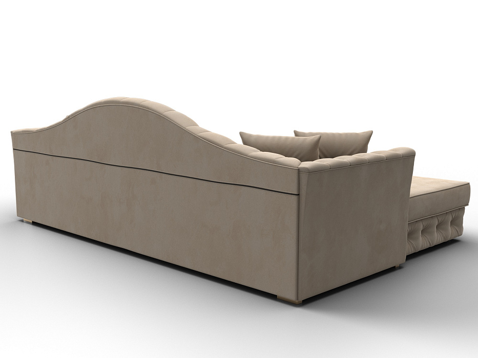 Диван угловой Артис левый угол (seven 729 бежевый)