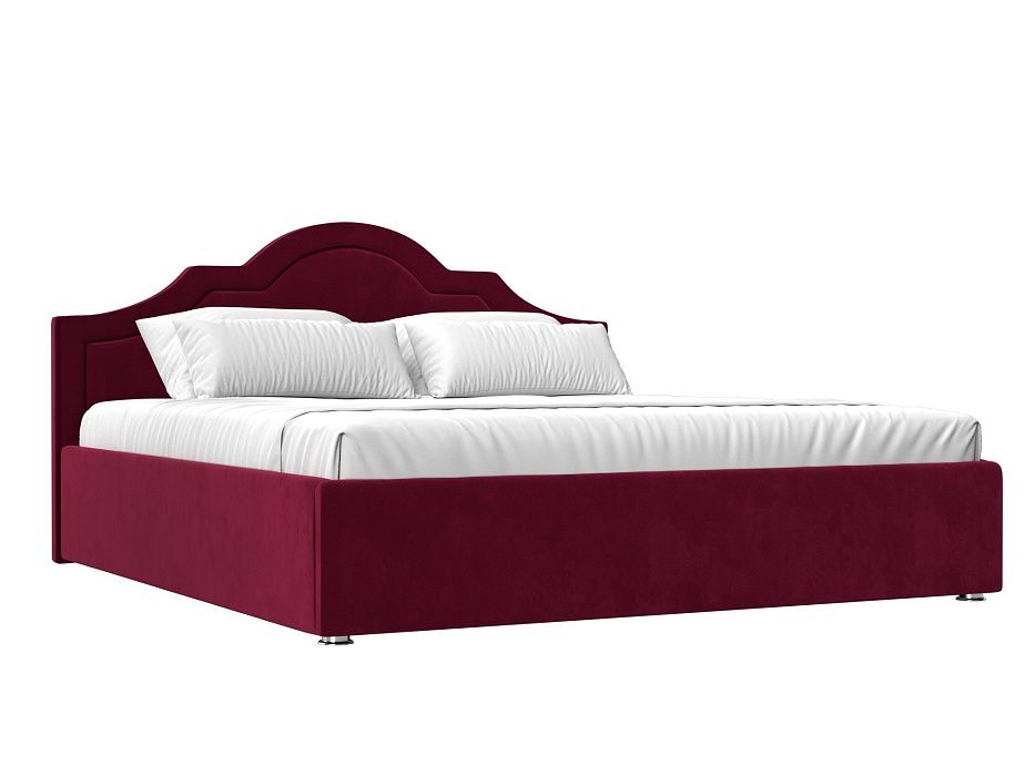 Кровать интерьерная Афина 160 (бордовый)