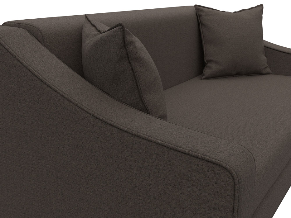 Диван прямой Лига-071 (амур 05 коричневый)