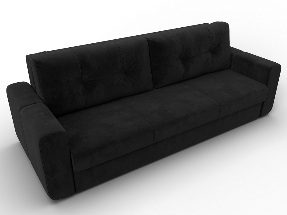 Диван прямой Лига-031 (черный)
