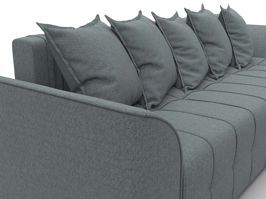 Диван угловой Лига-113 угол правый (амур 07 серый)