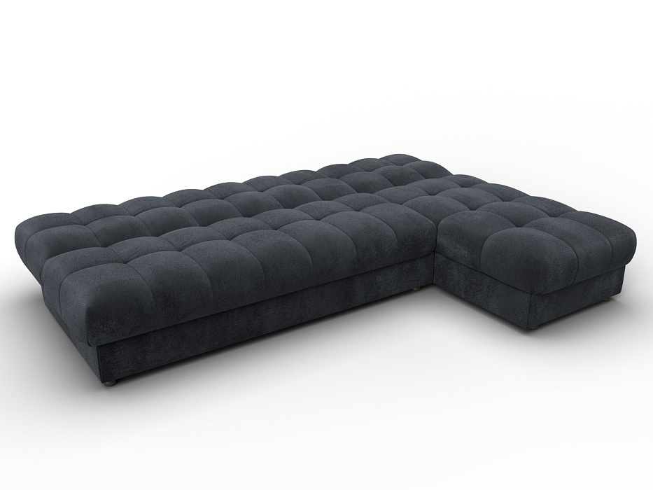 Диван угловой Лига-116 НПБ угол правый (tower 11 темно-серый)