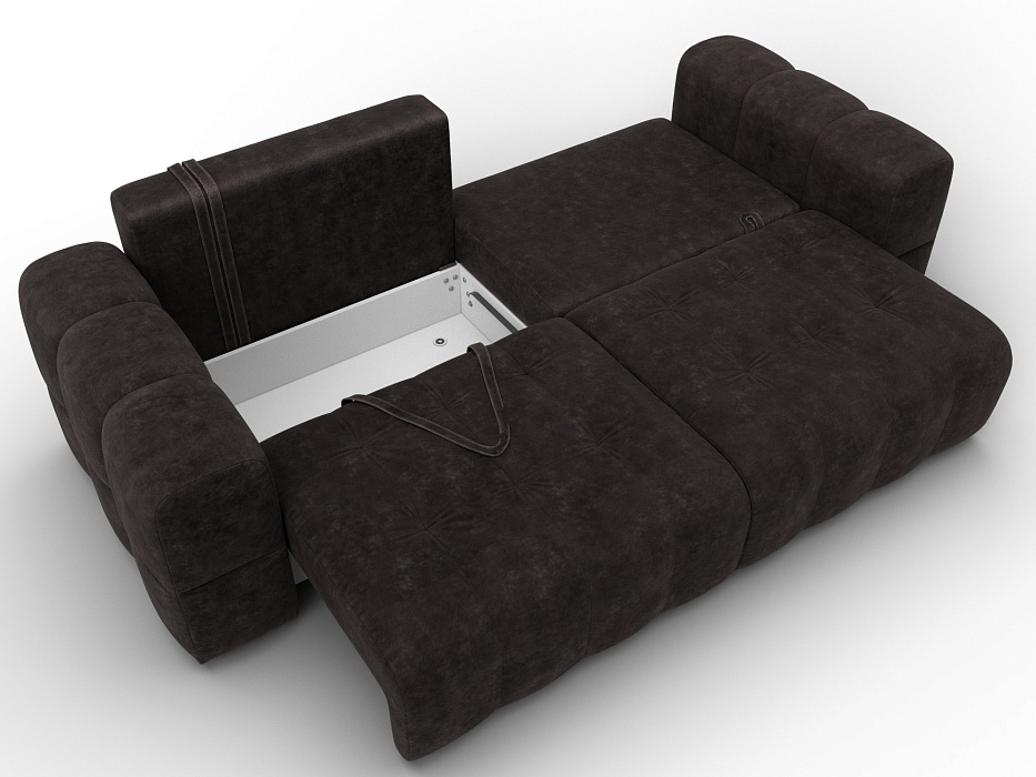 Диван прямой Лига-110 НПБ (brut 17 коричневый)