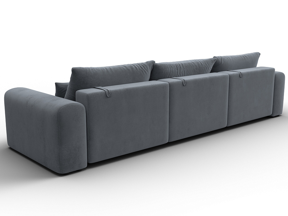 Диван прямой Лига-056 НПБ Лонг (tower 10 серый)