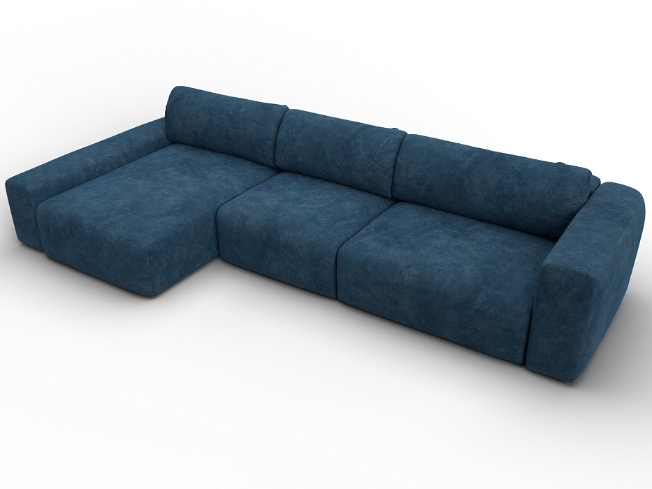 Диван угловой Лига-066 НПБ Лонг угол левый фото в интернет-магазине Лига Диванов