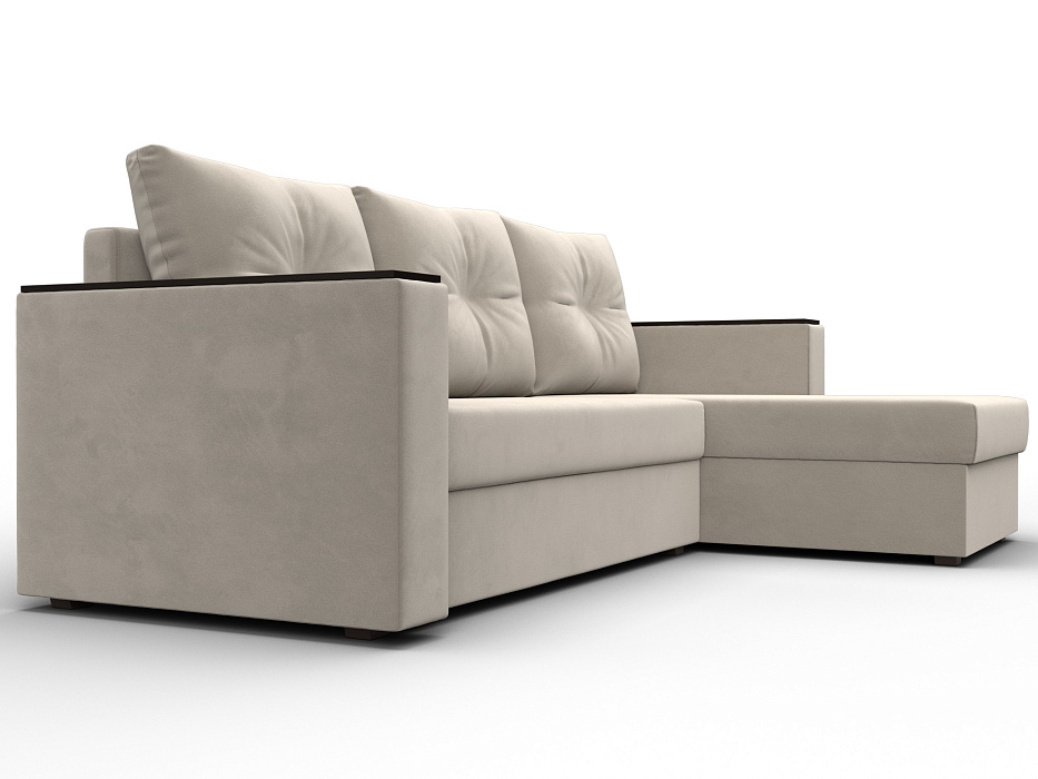Диван угловой Атланта без стола универсальный угол (бежевый)