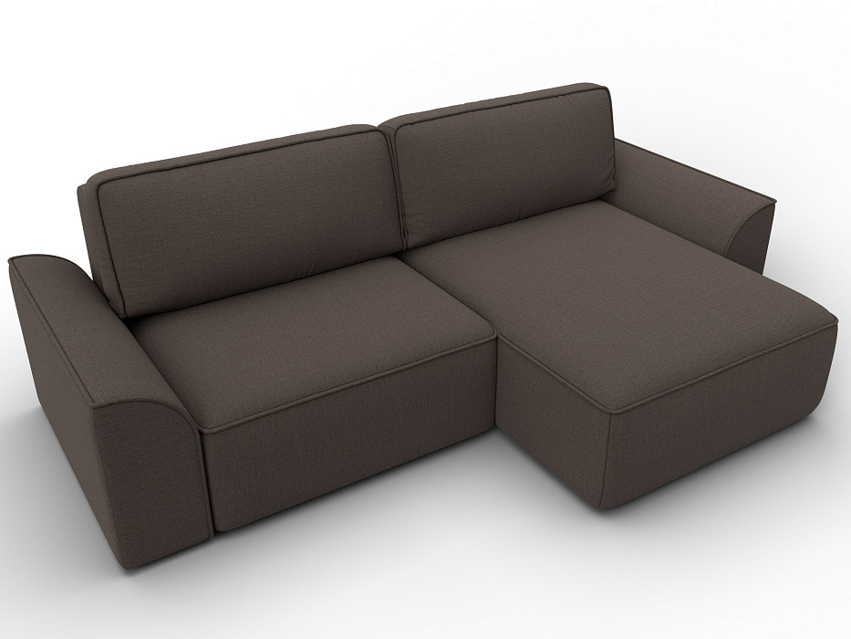 Диван угловой Лига-048 НПБ (амур 05 коричневый)