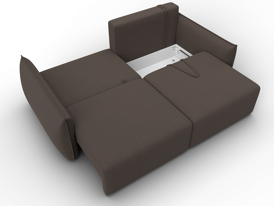 Диван прямой Лига-051 НПБ (амур 05 коричневый)