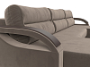 П-образный диван Форсайт (коричневый цвет)