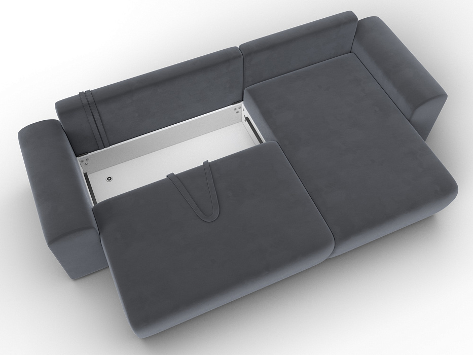 Диван угловой Лига-099 угол универсальный (seven 17 серый)