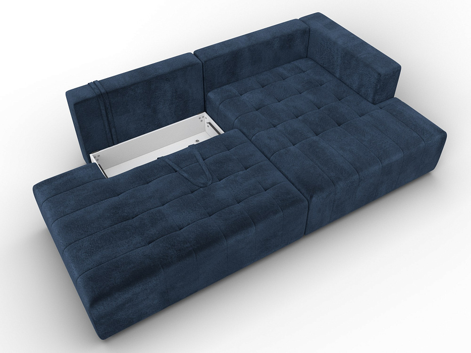 Диван угловой Лига-103 НПБ угол правый (tower 13 синий)