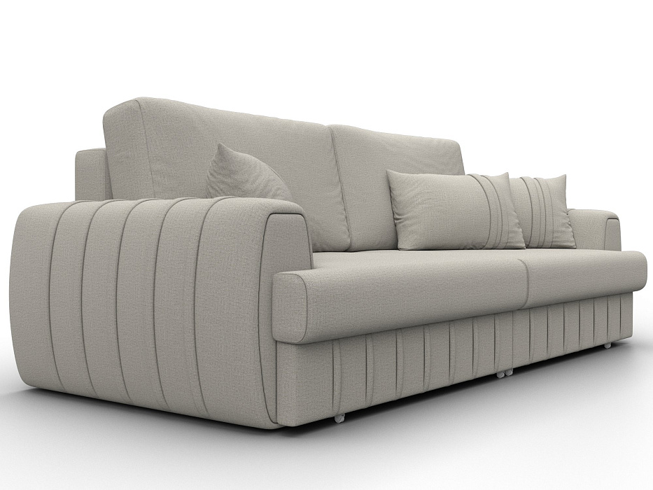 Диван прямой Лига-057 НПБ (амур 02 бежевый)