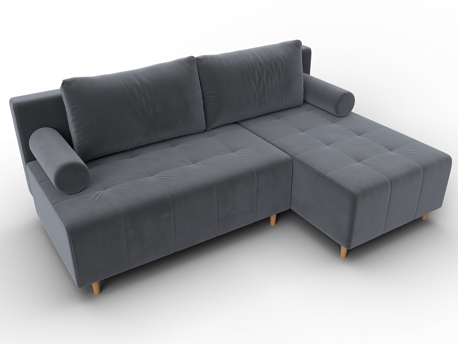 Диван угловой Лига-102 угол универсальный (seven 17 серый)