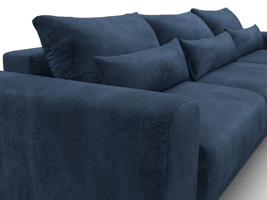 Диван прямой Лига-056 НПБ Лонг (tower 13 синий)