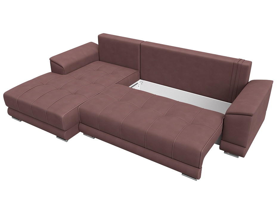 Диван угловой НордСтар левый угол (joly 09 бордовый)