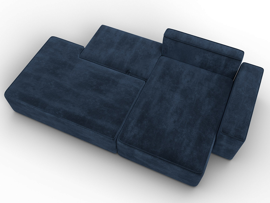 Диван угловой Лига-079 угол правый (tower 13 синий)