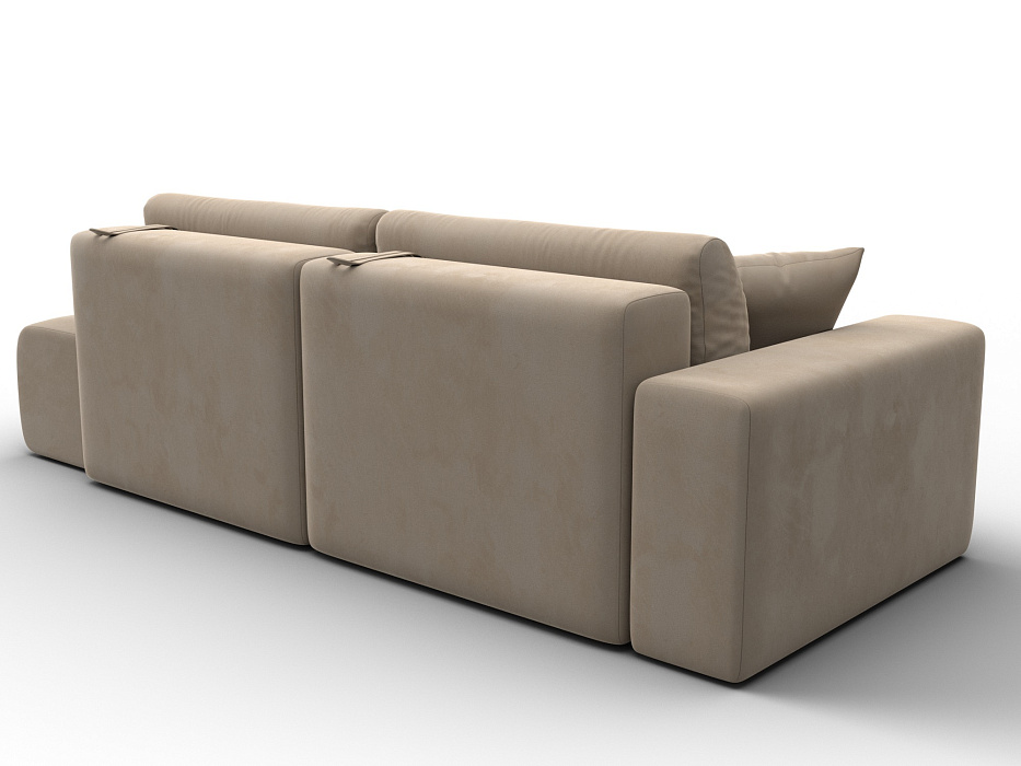 Диван прямой Лига-036 НПБ Модерн подлокотник слева (бежевый)