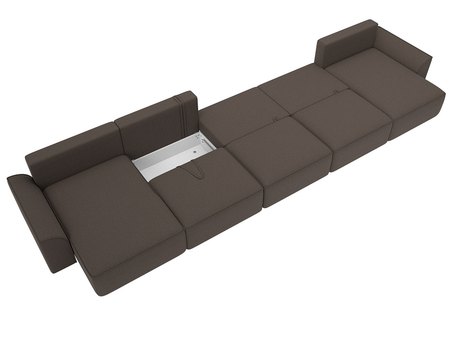 Диван П-образный Лига-048 НПБ МегаЛонг (амур 05 коричневый) Диван П-образный Лига-048 НПБ МегаЛонг (амур 05 коричневый)