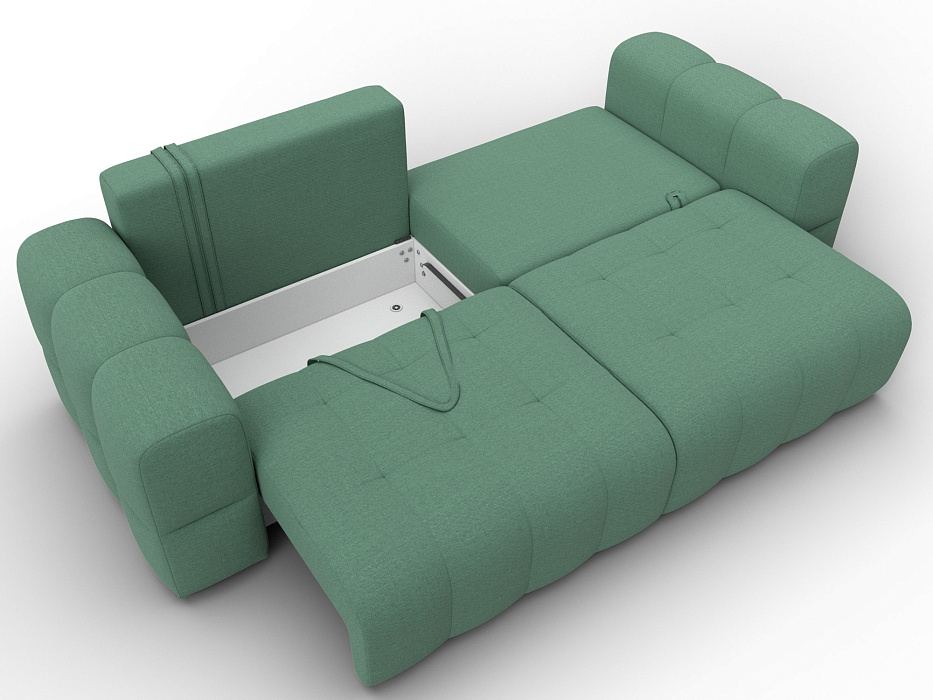 Диван прямой Лига-110 НПБ (амур 11 зеленый)