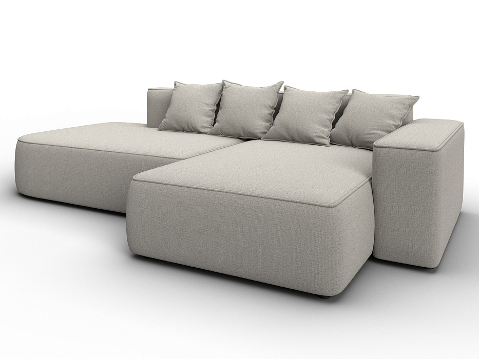 Диван угловой Лига-065 угол правый (амур 02 бежевый)