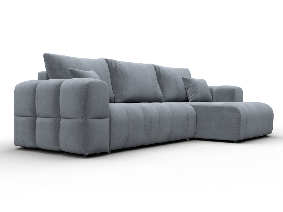 Диван угловой Лига-110 НПБ угол универсальный (tower 10 серый)