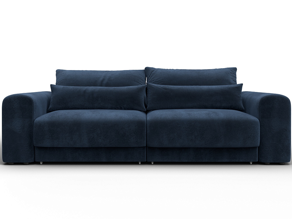 Диван прямой Лига-056 НПБ (tower 13 синий)