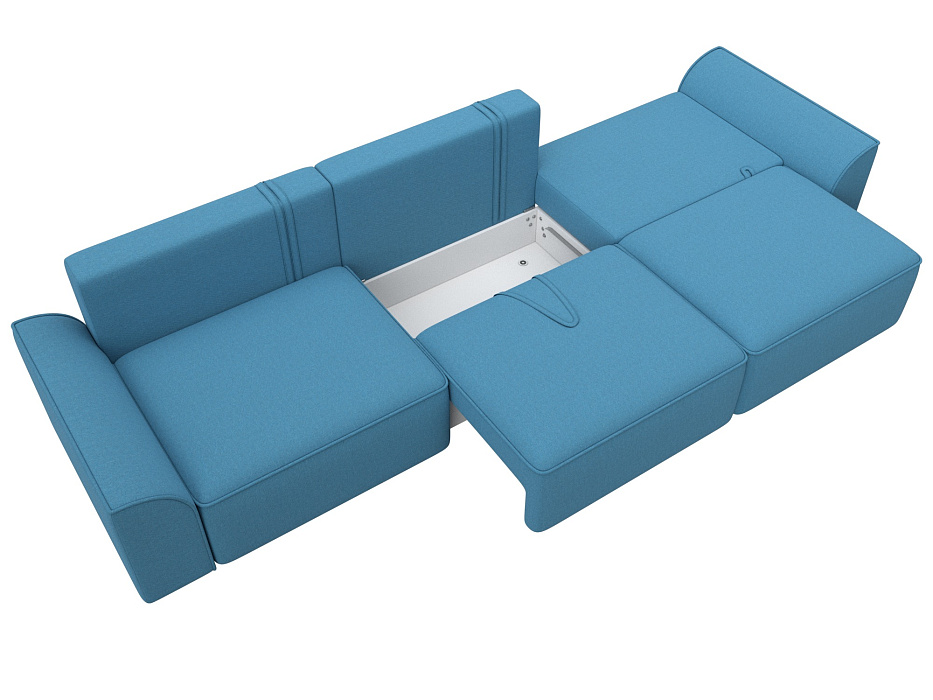 Диван прямой Лига-048 НПБ Лонг (амур 10 голубой) Диван прямой Лига-048 НПБ Лонг (амур 10 голубой)