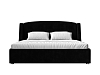 Кровать интерьерная Лотос 160 (черный)