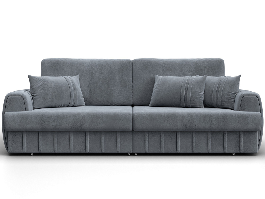 Диван прямой Лига-057 НПБ (tower 10 серый)