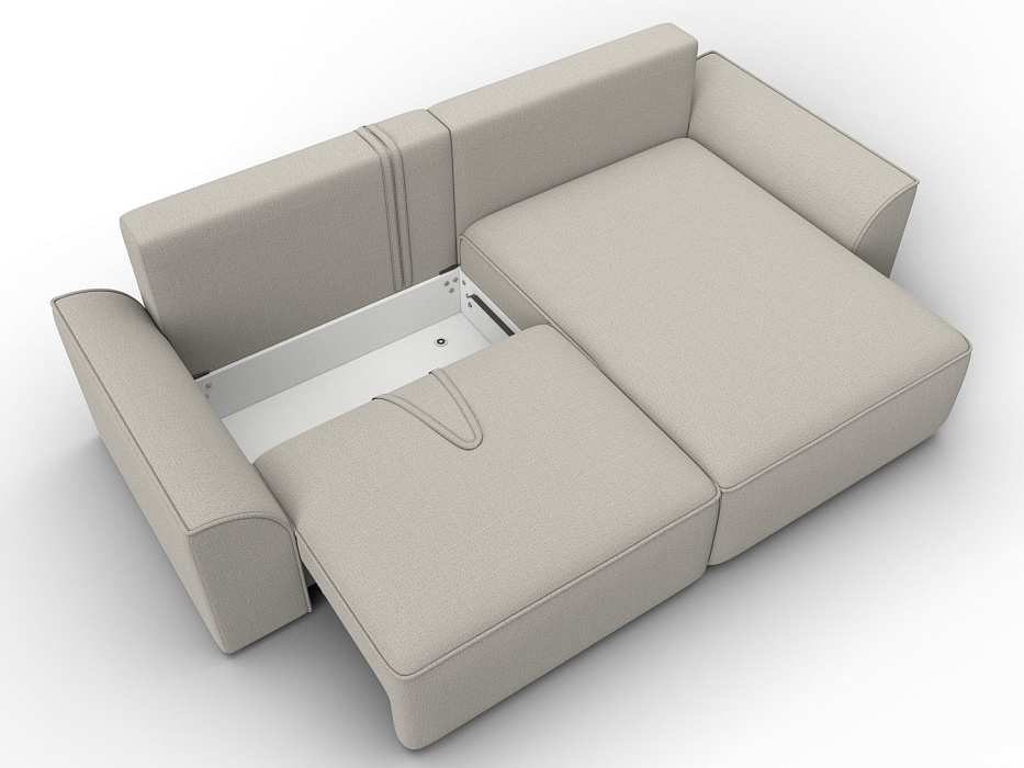 Диван угловой Лига-048 НПБ (амур 02 бежевый)