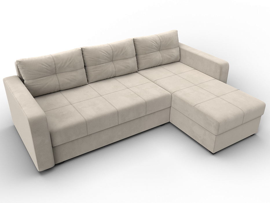 Диван угловой Ливерпуль Лайт правый угол (бежевый)