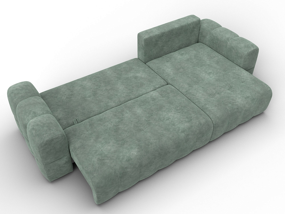 Диван угловой Лига-110 НПБ угол универсальный (brut 08 зеленый)