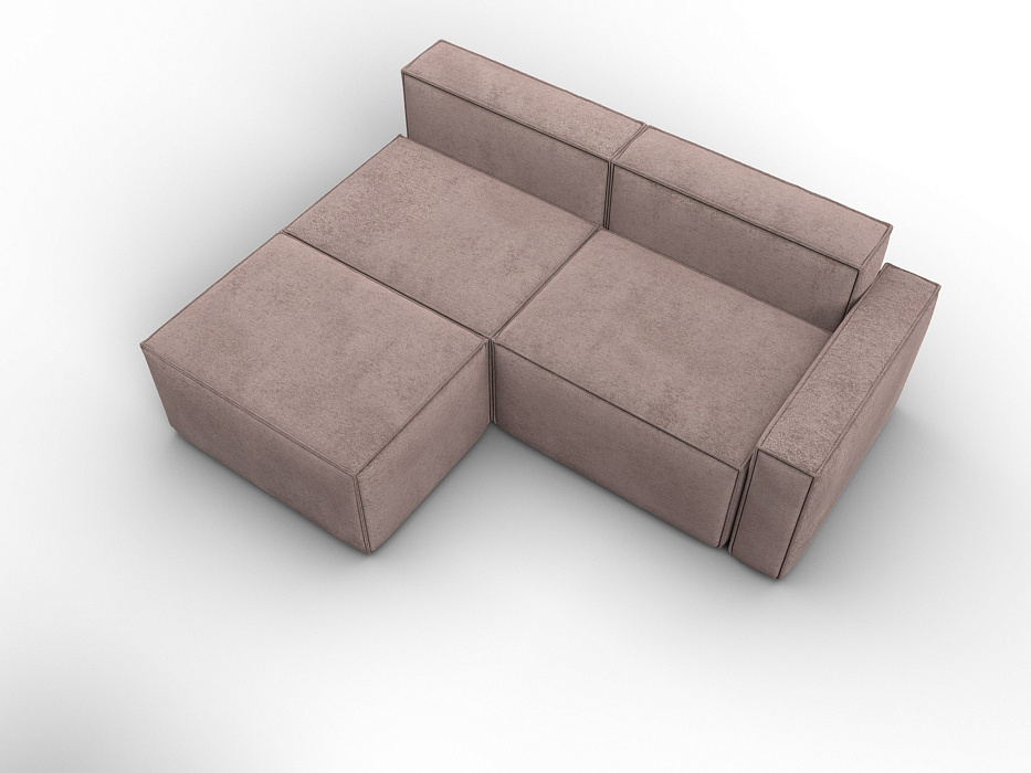 Диван угловой модульный Лига-063 угол правый (tower 05 бежевый)