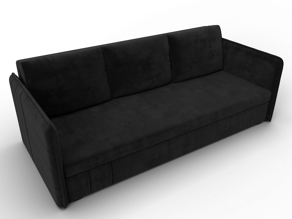 Диван прямой Слим (черный)