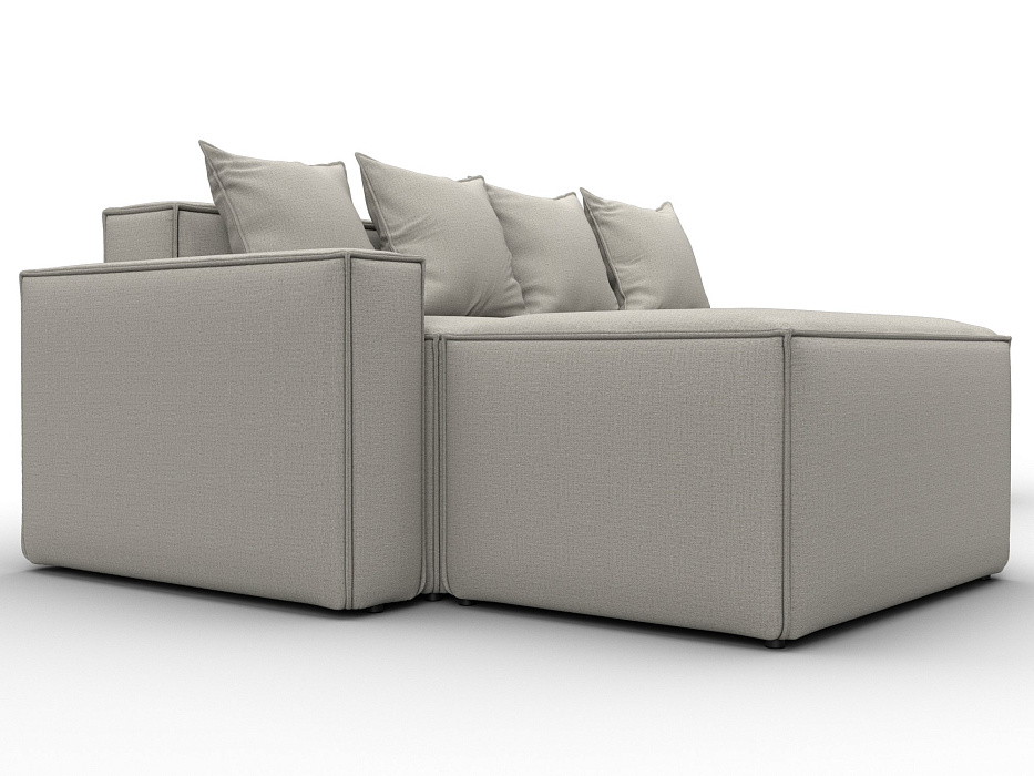 Диван угловой модульный Лига-063 угол левый (амур 02 бежевый)