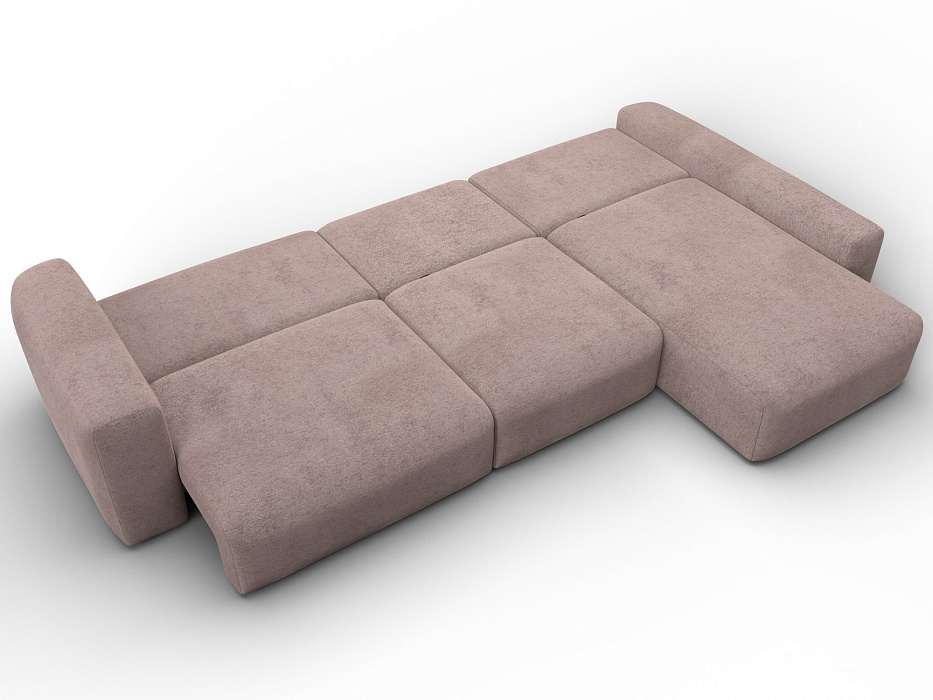 Диван угловой Лига-066 НПБ Лонг угол правый фото в интернет-магазине Лига Диванов