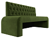 Кухонный прямой диван Кармен Люкс (зеленый)