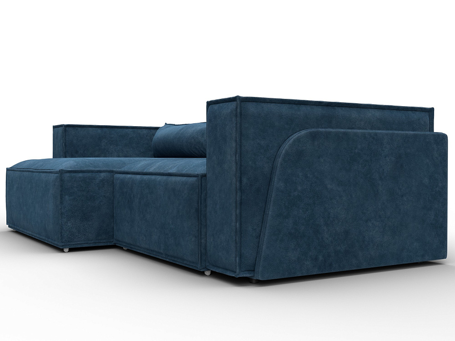 Диван угловой Лига-061 угол левый (brut 11 синий)