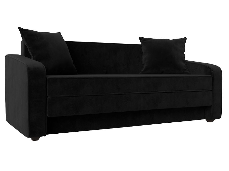 Прямой диван Лига-013 (черный)