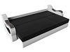 Прямой диван Меркурий еврокнижка (черный\белый цвет)