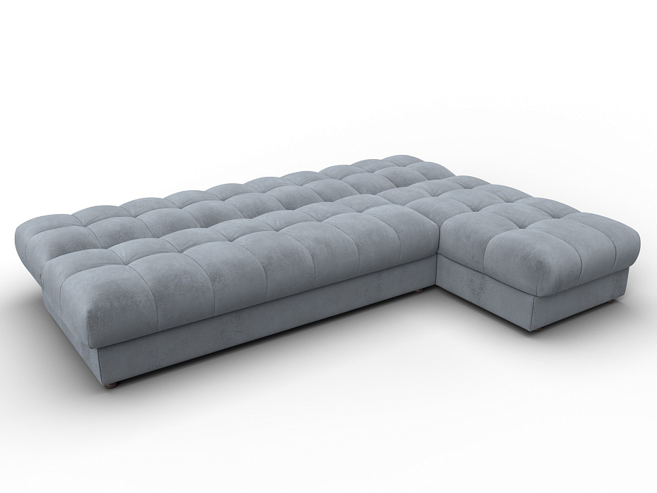 Диван угловой Лига-116 НПБ угол правый (tower 10 серый)