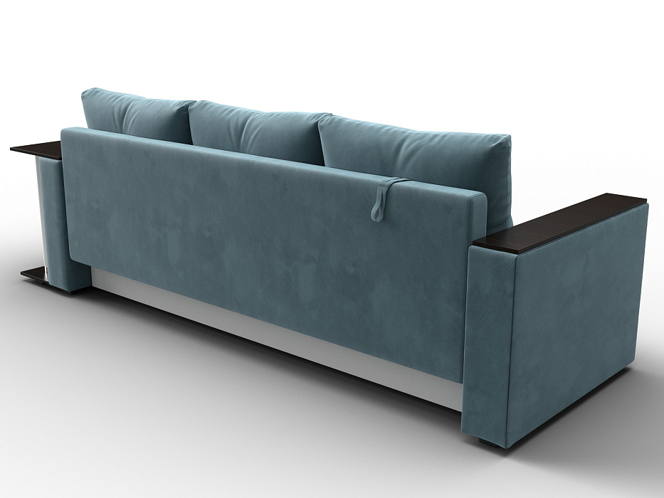 Диван прямой Атланта со столом справа (seven 113 бирюзовый)