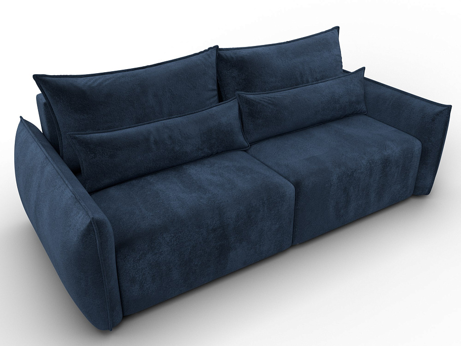 Диван прямой Лига-051 НПБ (tower 13 синий)