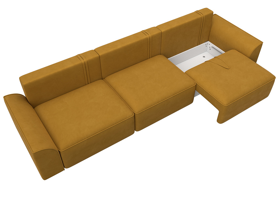 Диван прямой Лига-048 НПБ Лонг (brut 10 желтый) Диван прямой Лига-048 НПБ Лонг (brut 10 желтый)