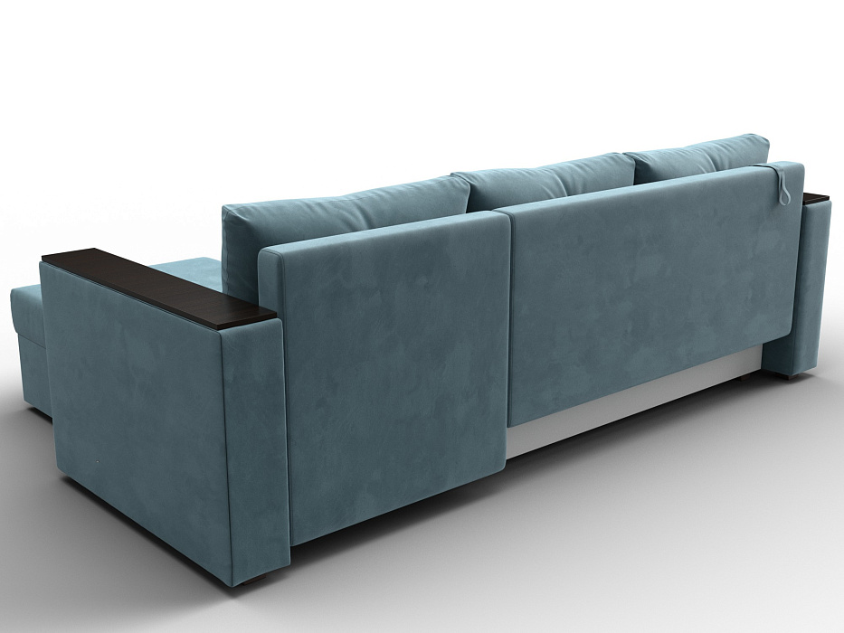 Диван угловой Атланта без стола универсальный угол (seven 113 бирюзовый)