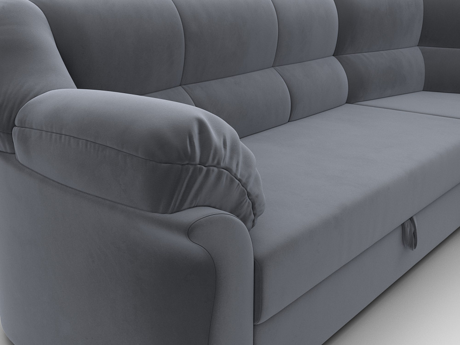 Диван угловой Карнелла правый угол (seven 17 серый)