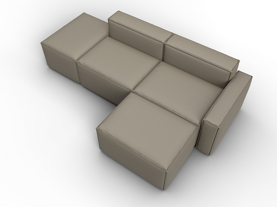 Диван угловой модульный Лига-063 угол правый (grifon 04 бежевый)