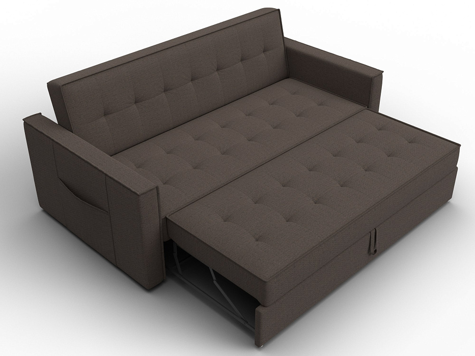 Диван прямой Лига-104 (160) (амур 05 коричневый)