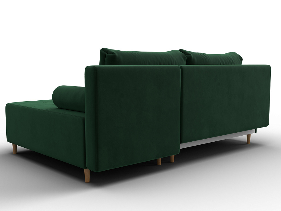 Диван угловой Лига-102 угол универсальный (seven 626 зеленый)