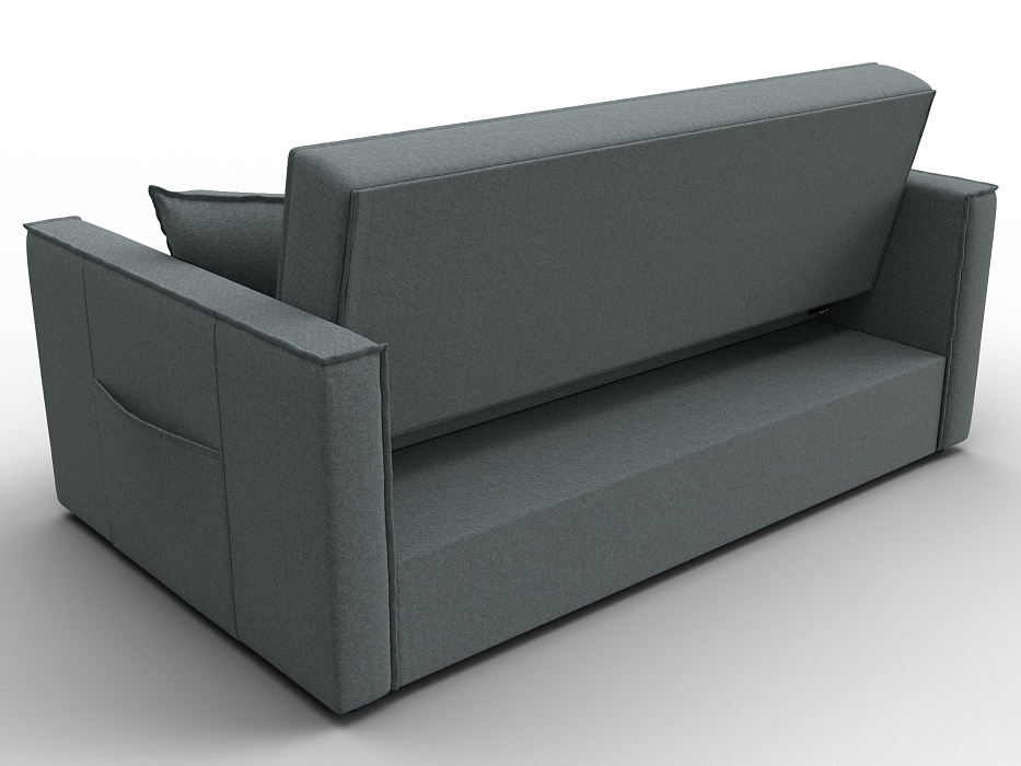 Диван прямой Лига-104 (140) (амур 07 серый)